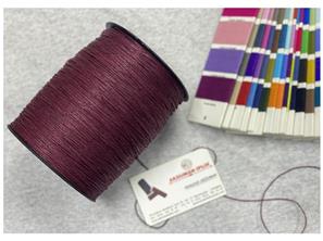 45130 CLARET RED 1.2 MM WAXED LABEL YARN